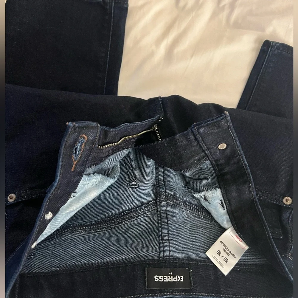 NEW Express High Waist Cropped Pants - Picture 3 of 5